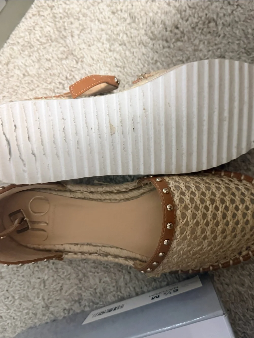 Woven Espadrille Flat - Natural/Tan